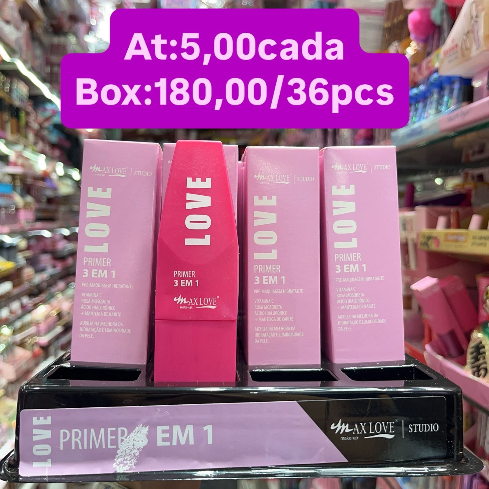 Primer 3 em 1 Maxlove box/36pcs