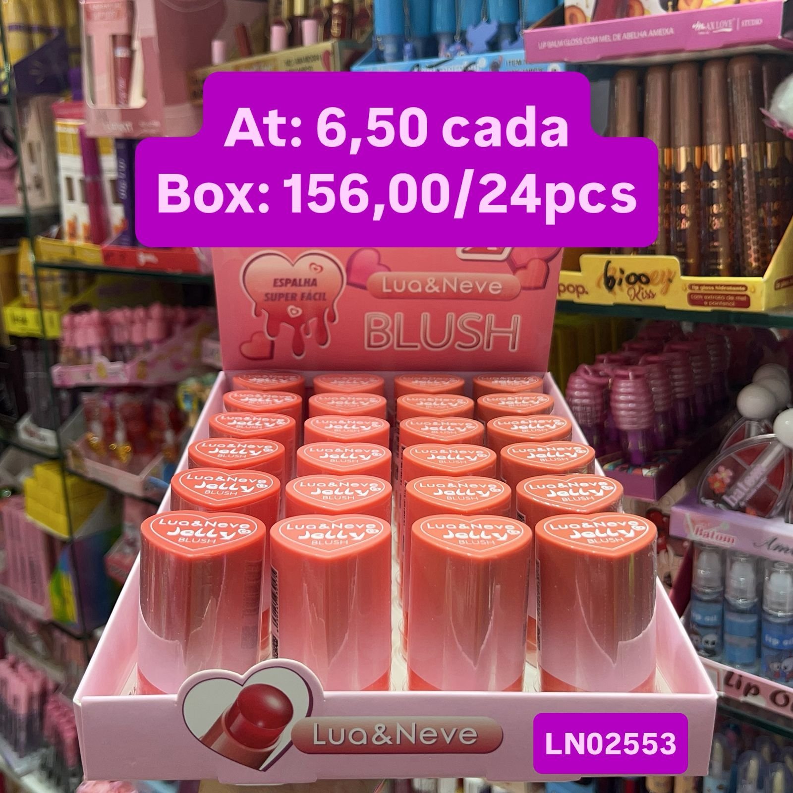 LN02553 blush tint lua e neve box/24pcs