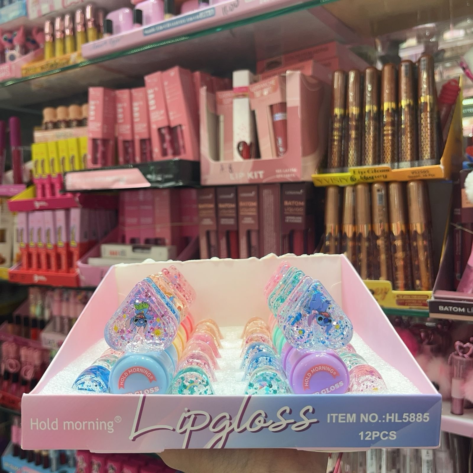 HL5885 Lip gloss spiner box/12pcs