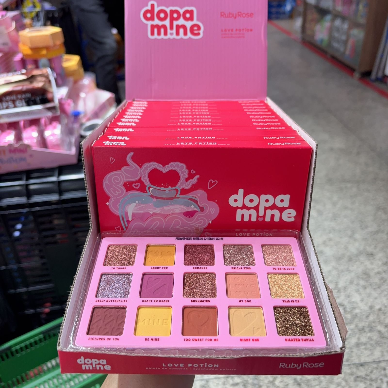 HBF2609 paleta de sombras dopamine Ruby rose box/12pcs