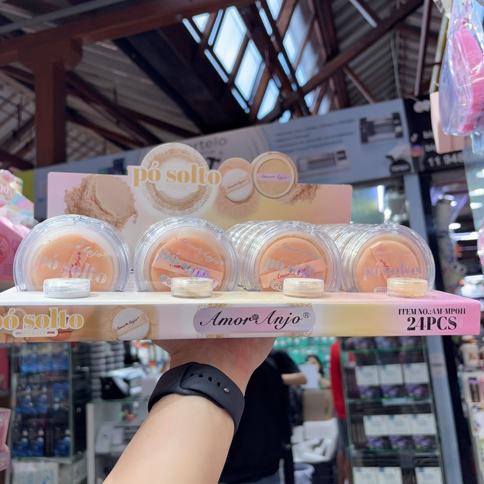 AMMP011 pó solto amor e anjo box/24pcs