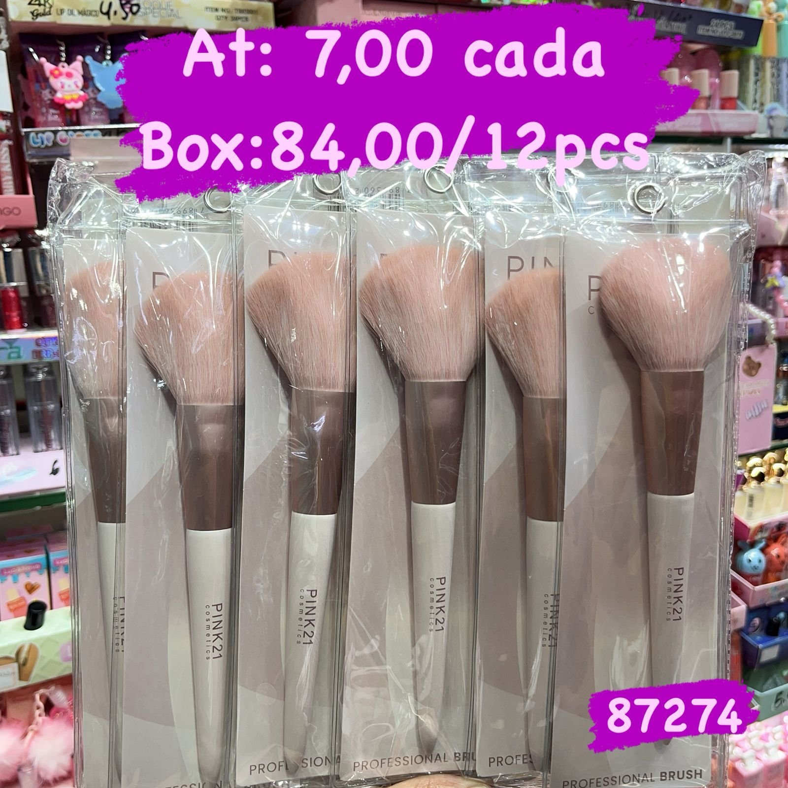87274 pincel para pó box/12pcs
