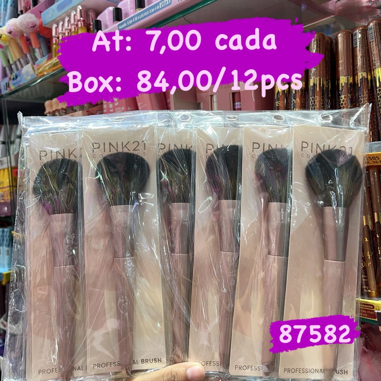 87582 pincel para pó box/12pcs