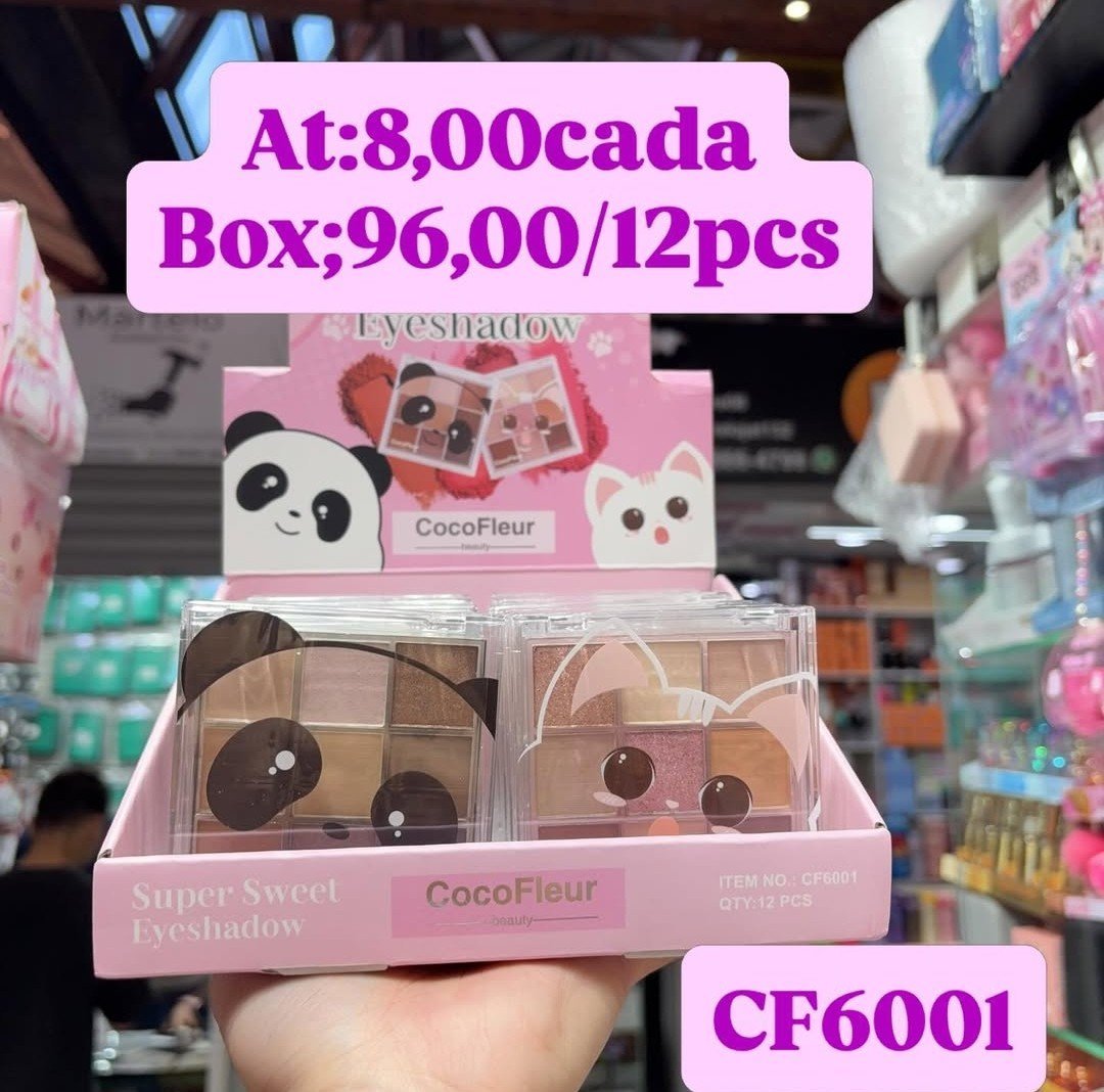 CF6001 paleta de sombras box/12pcs