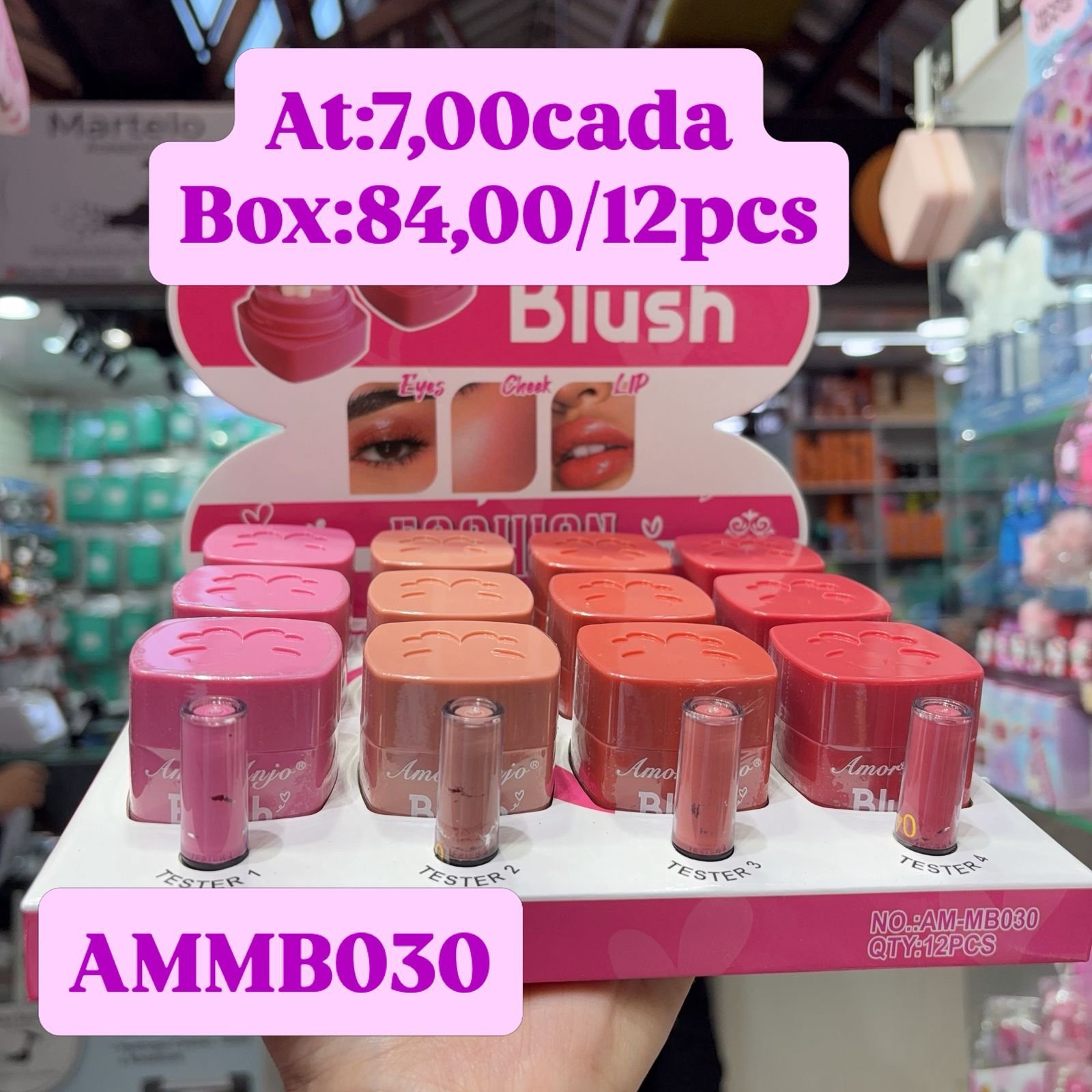 AMMB030 blush amor e anjo box/12pcs