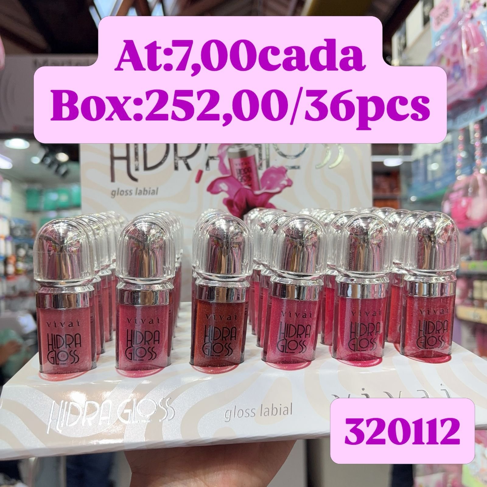 310112 gloss labial vivai box/36pcs