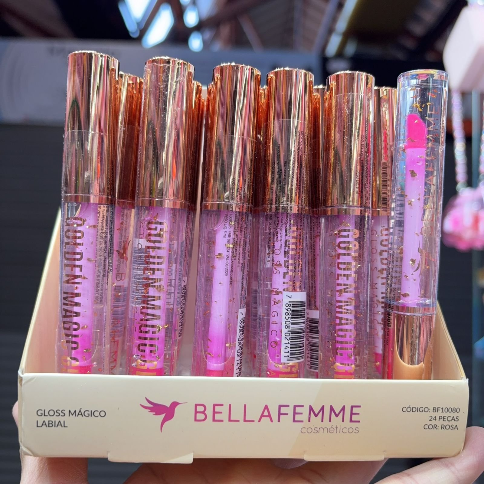 BF10080 gloss mágico bellafemme box/24pcs
