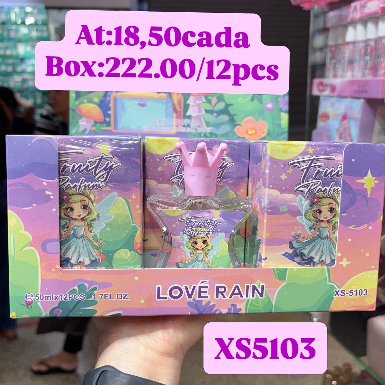 XS5103 perfume infantil box/12pcs