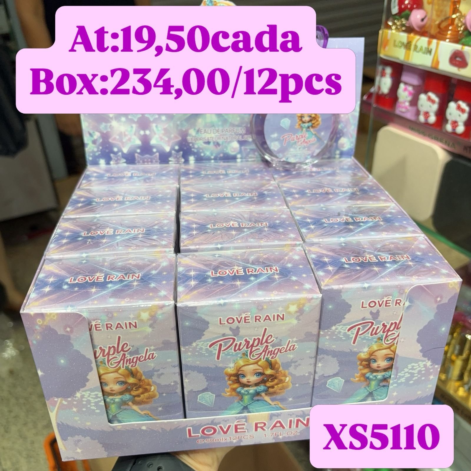 XS5110 perfume infantil box/12pcs