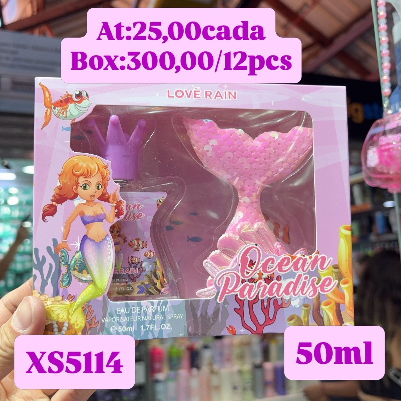 XS5114 perfume infantil kit box/12pcs