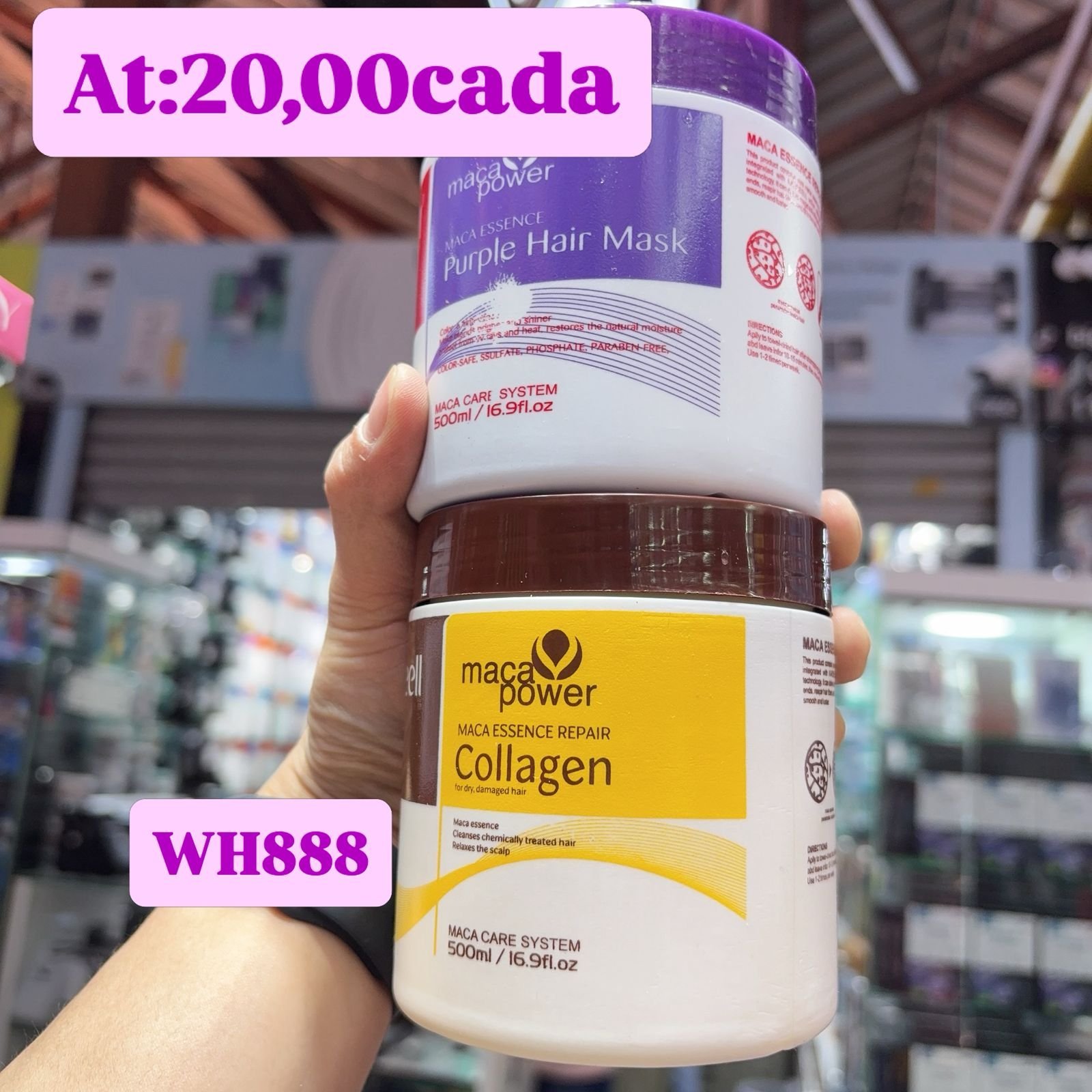WH888 máscara de hidratação de cabelo