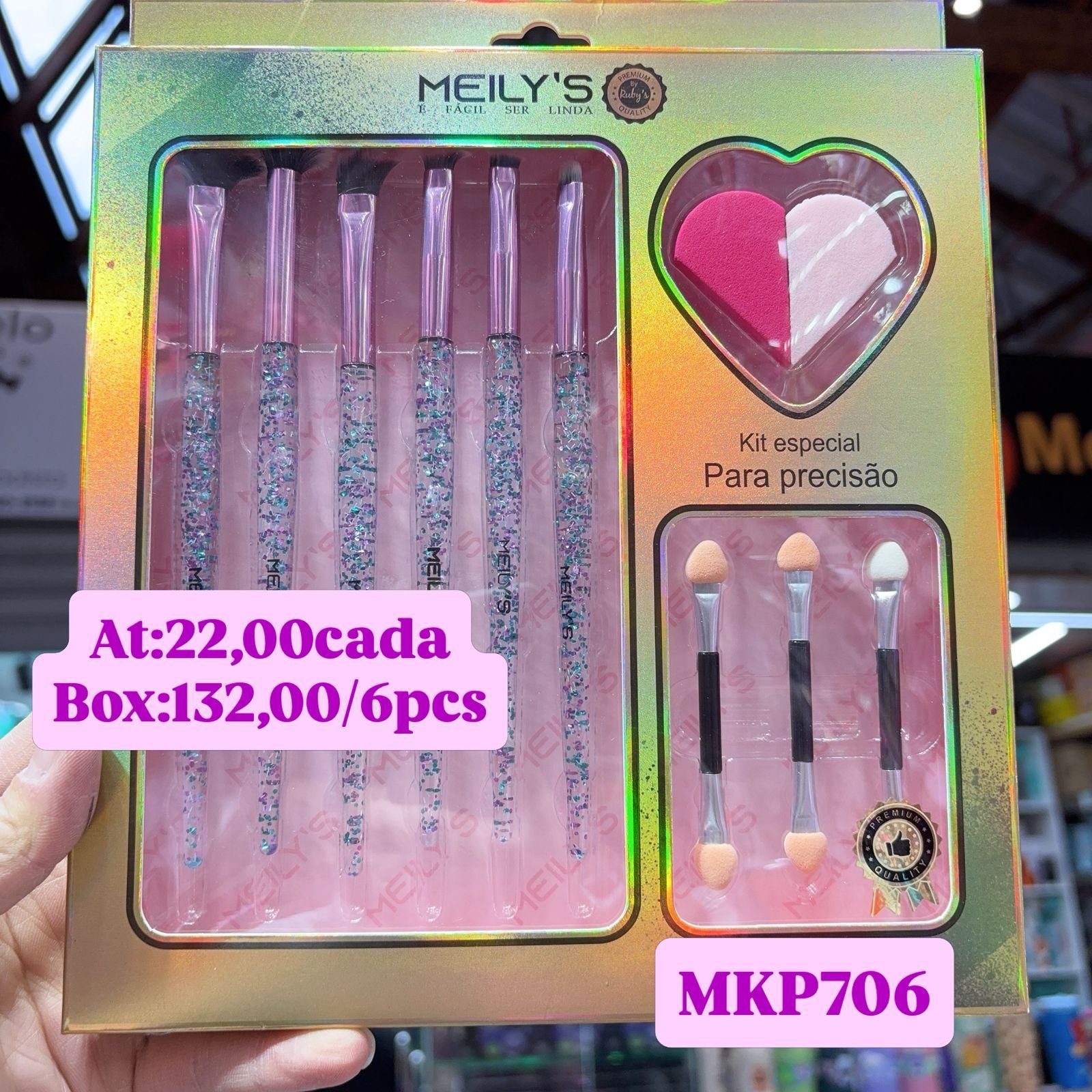 MKP706 kit pincel box/6 pcs