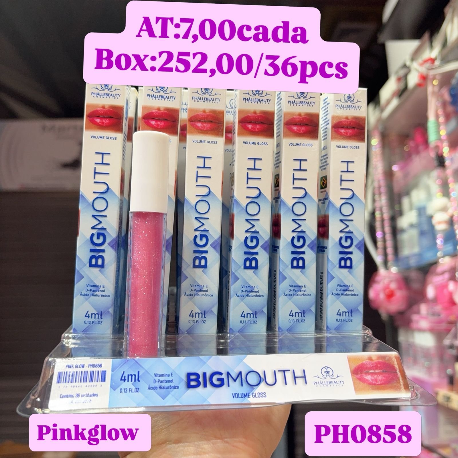 PH0858 bigmouth pinkglow box/36pcs