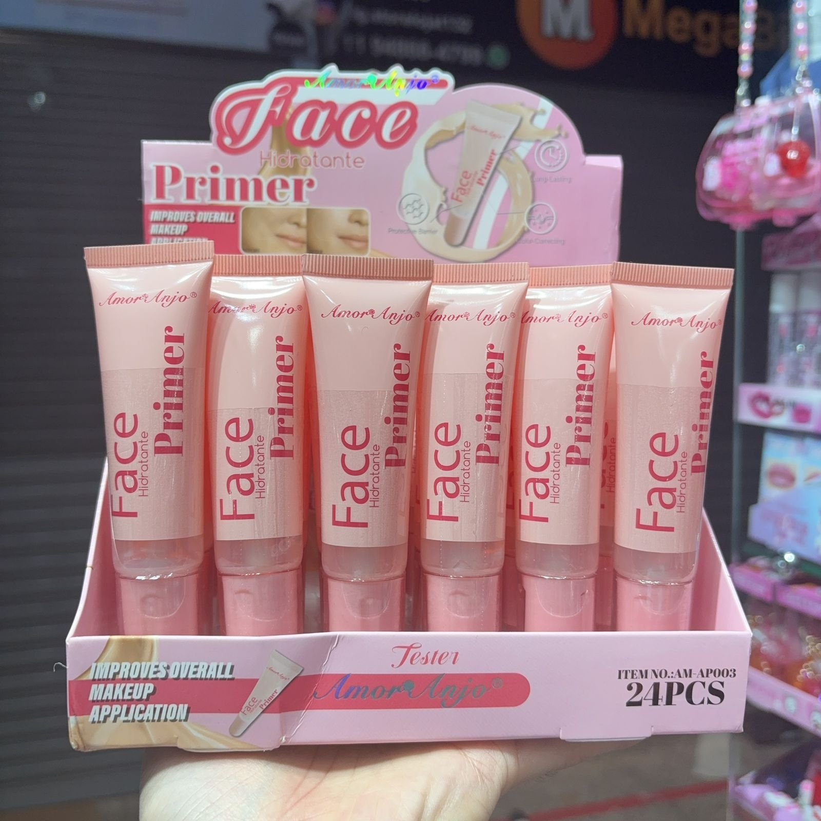 AMAP003 primer facial amor e anjo box/24 pçs