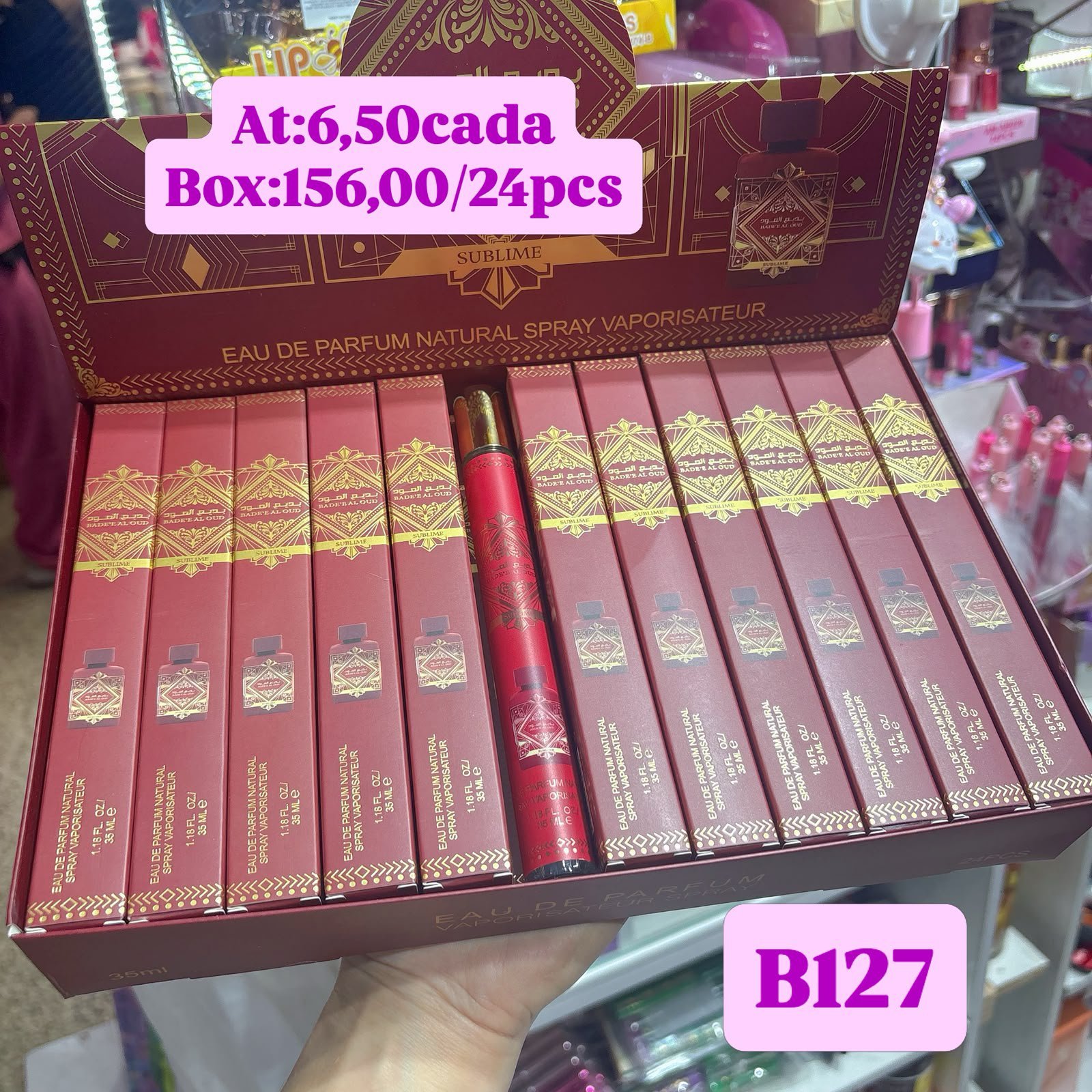 B127 sublime spray box/24pcs