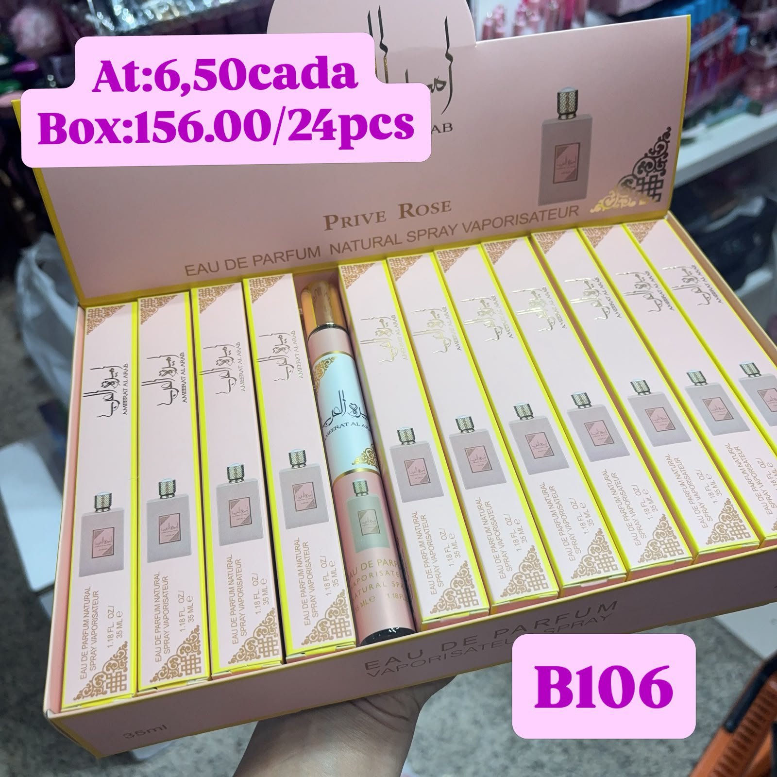 B106 prive rose box/24pcs