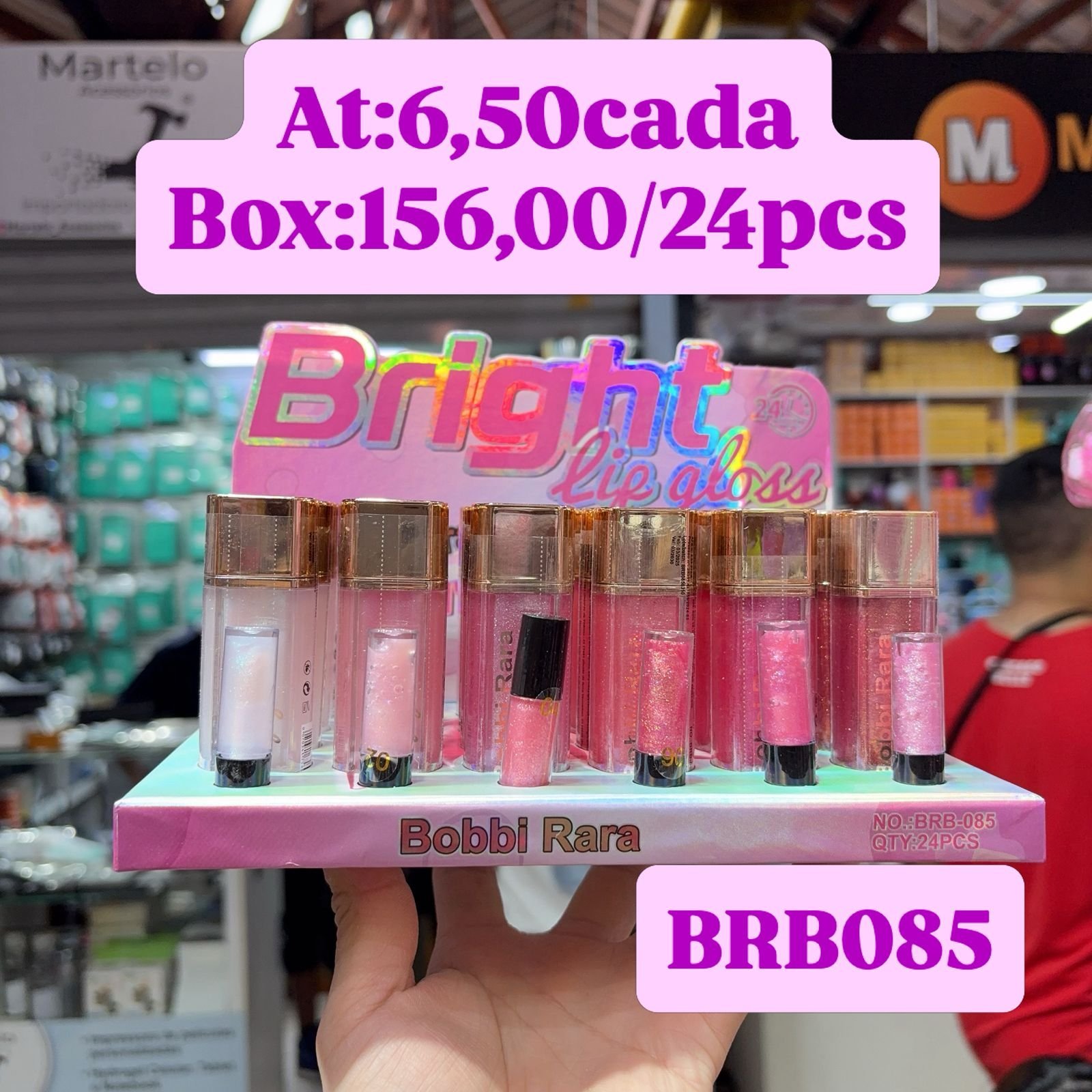 BRB085 gloss Bobbi Rara box/24pcs