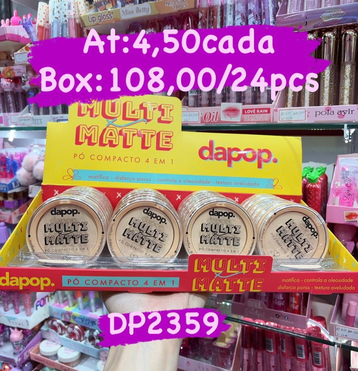 DP2359 pó compacto Dapop box/24pcs