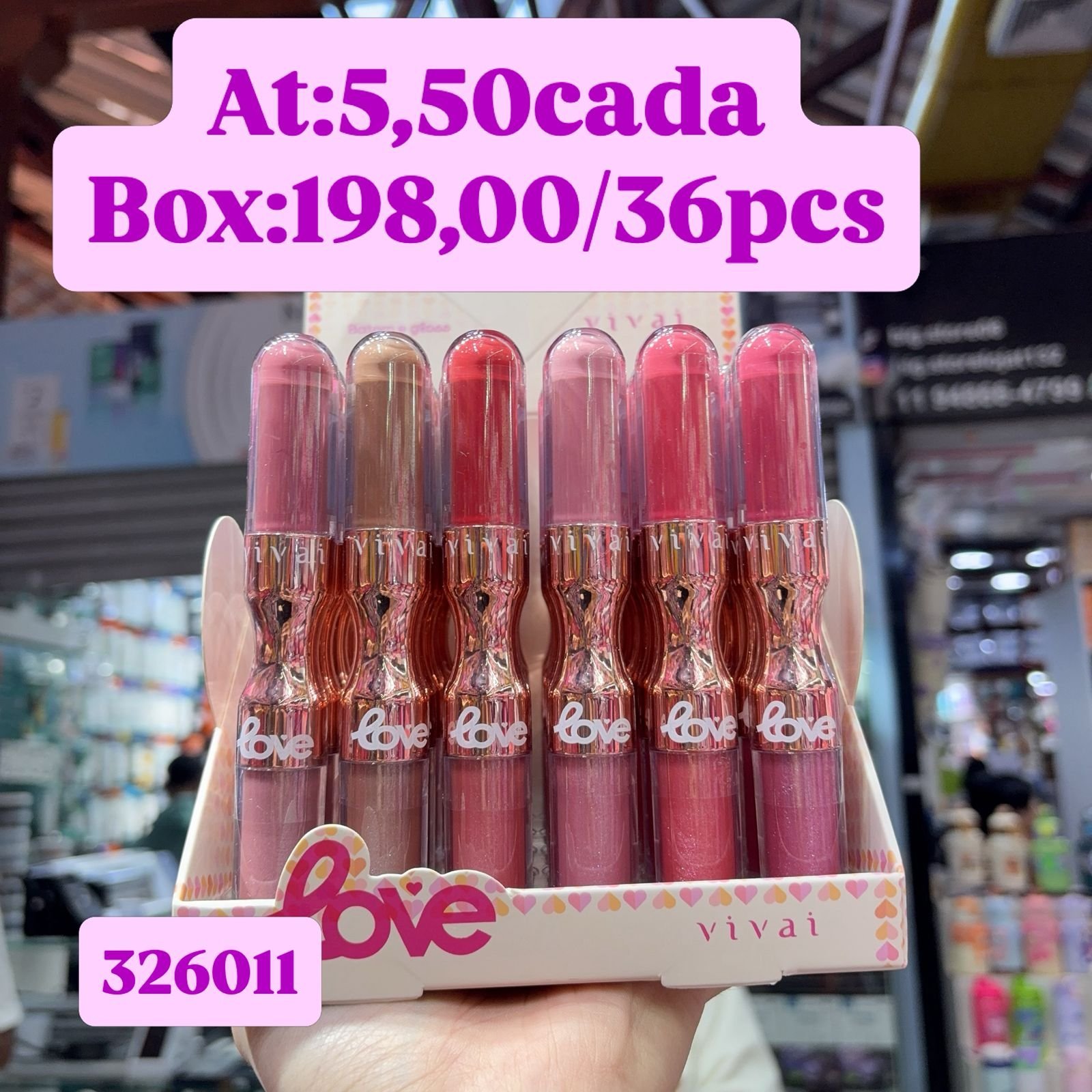 326011 gloss love vivai box/36pcs
