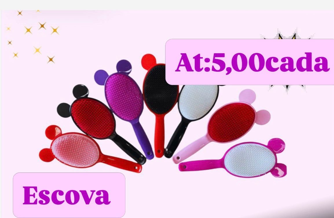 escova oval com orelhas box/12pcs