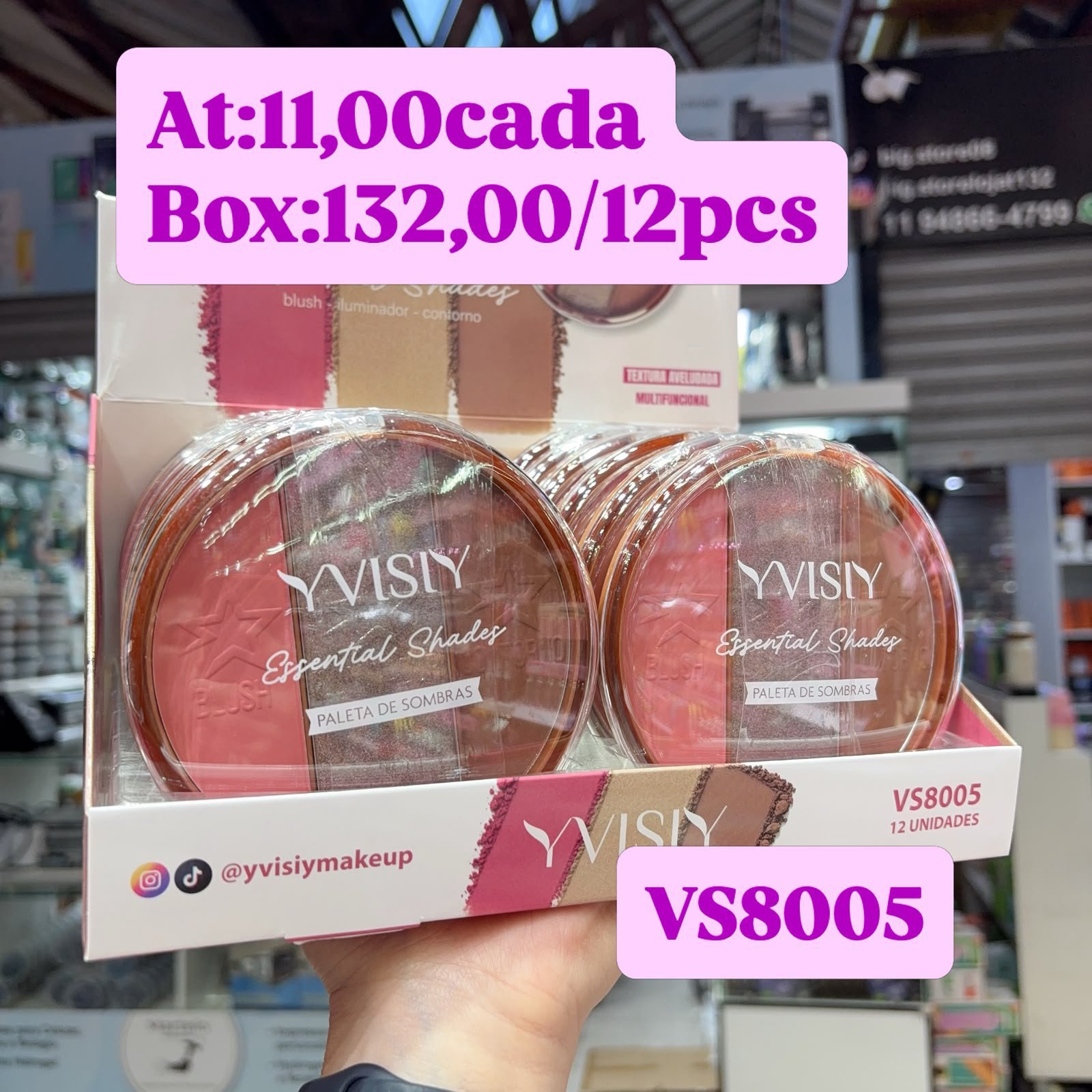 VS8005 trio paleta visi box/12pcs
