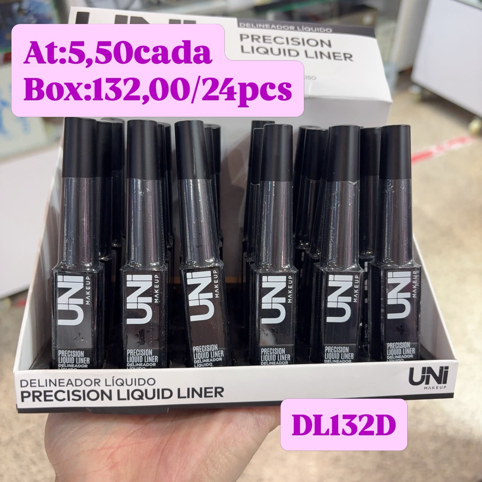 DL132D delineador UNI box/24pcs