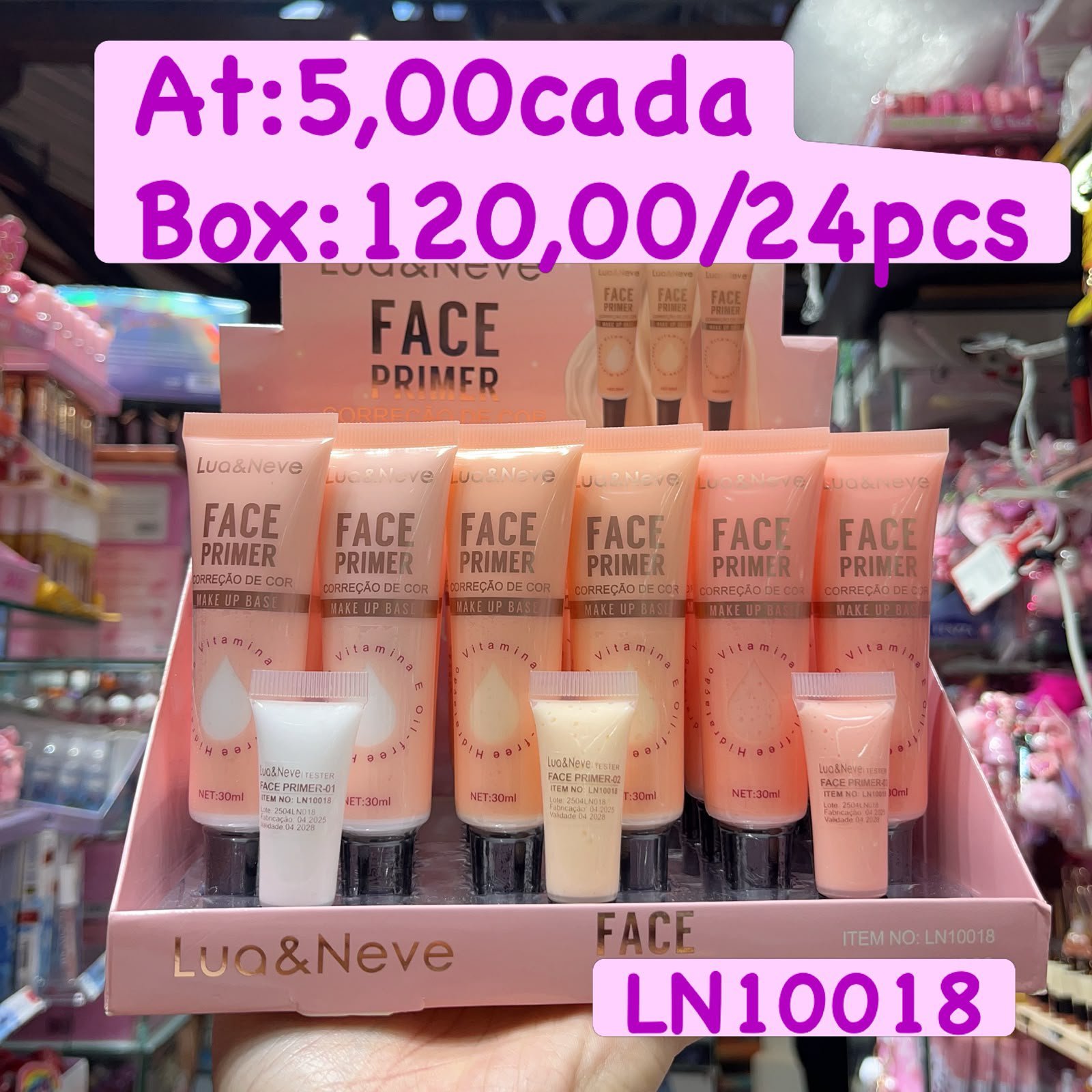 LN10018 primer lua e neve box/24pcs