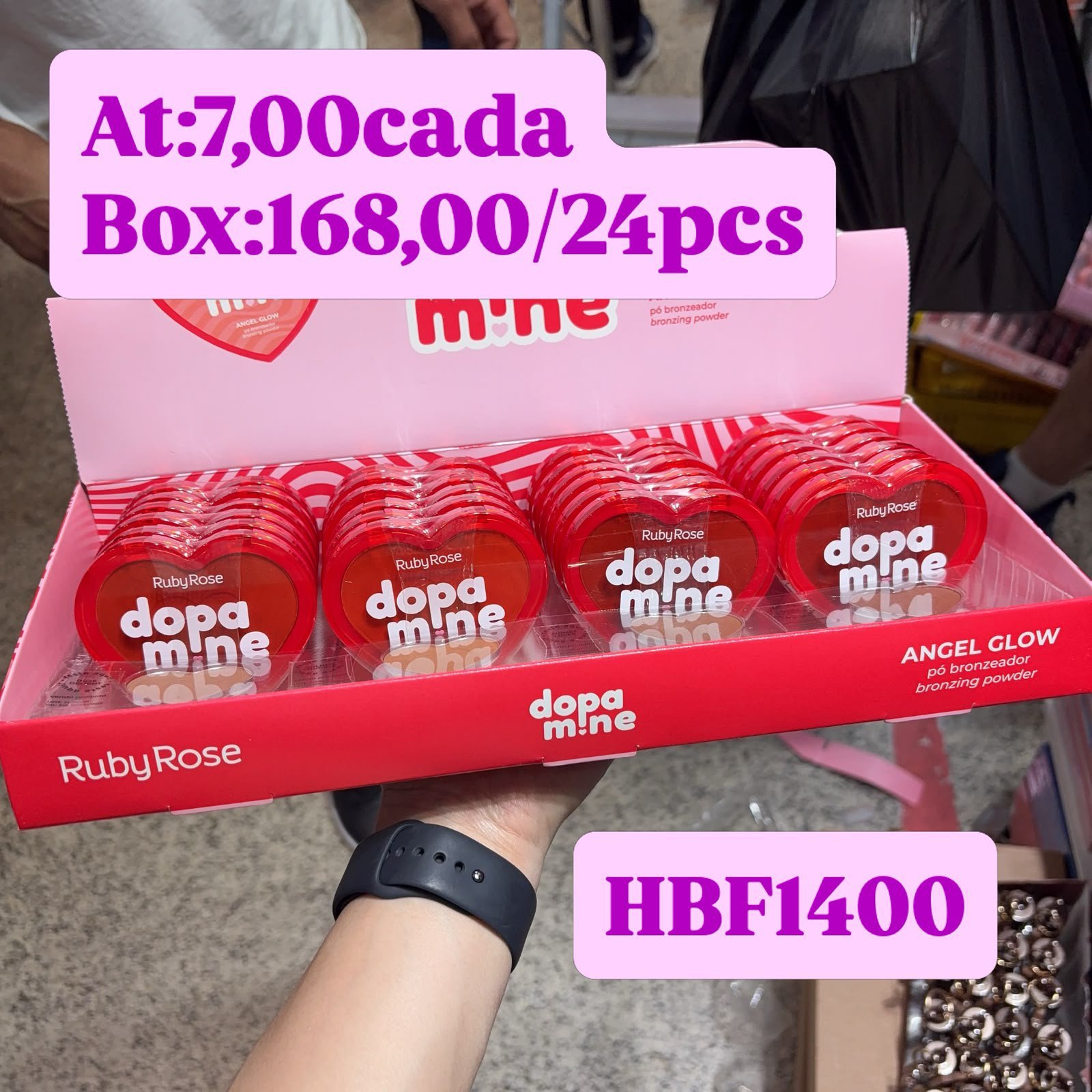 HBF1400 pó bronzer Ruby rose box/24pcs