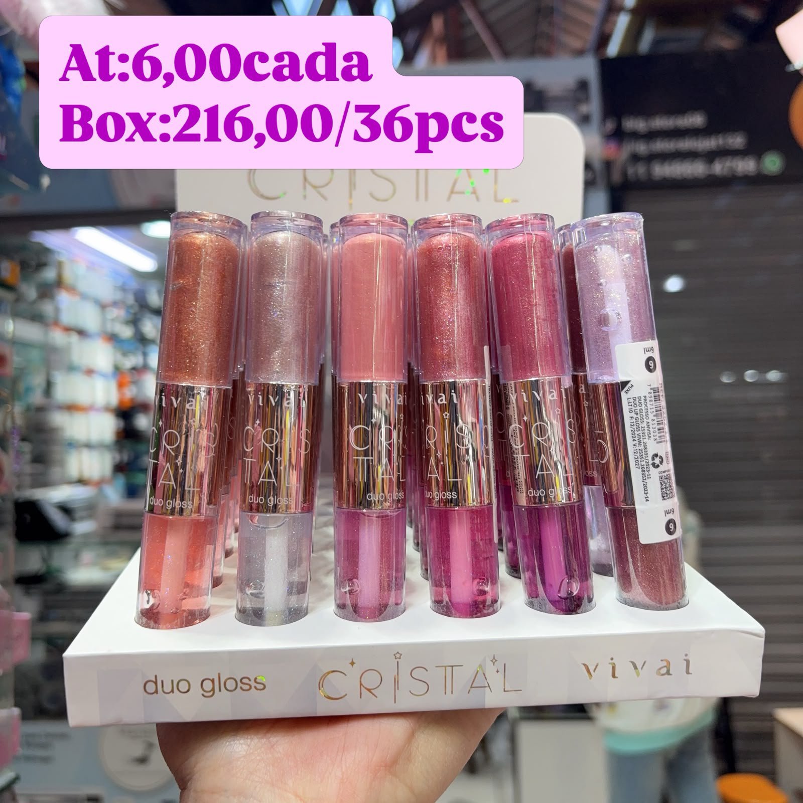 duo Gloss cristal box/36pcs