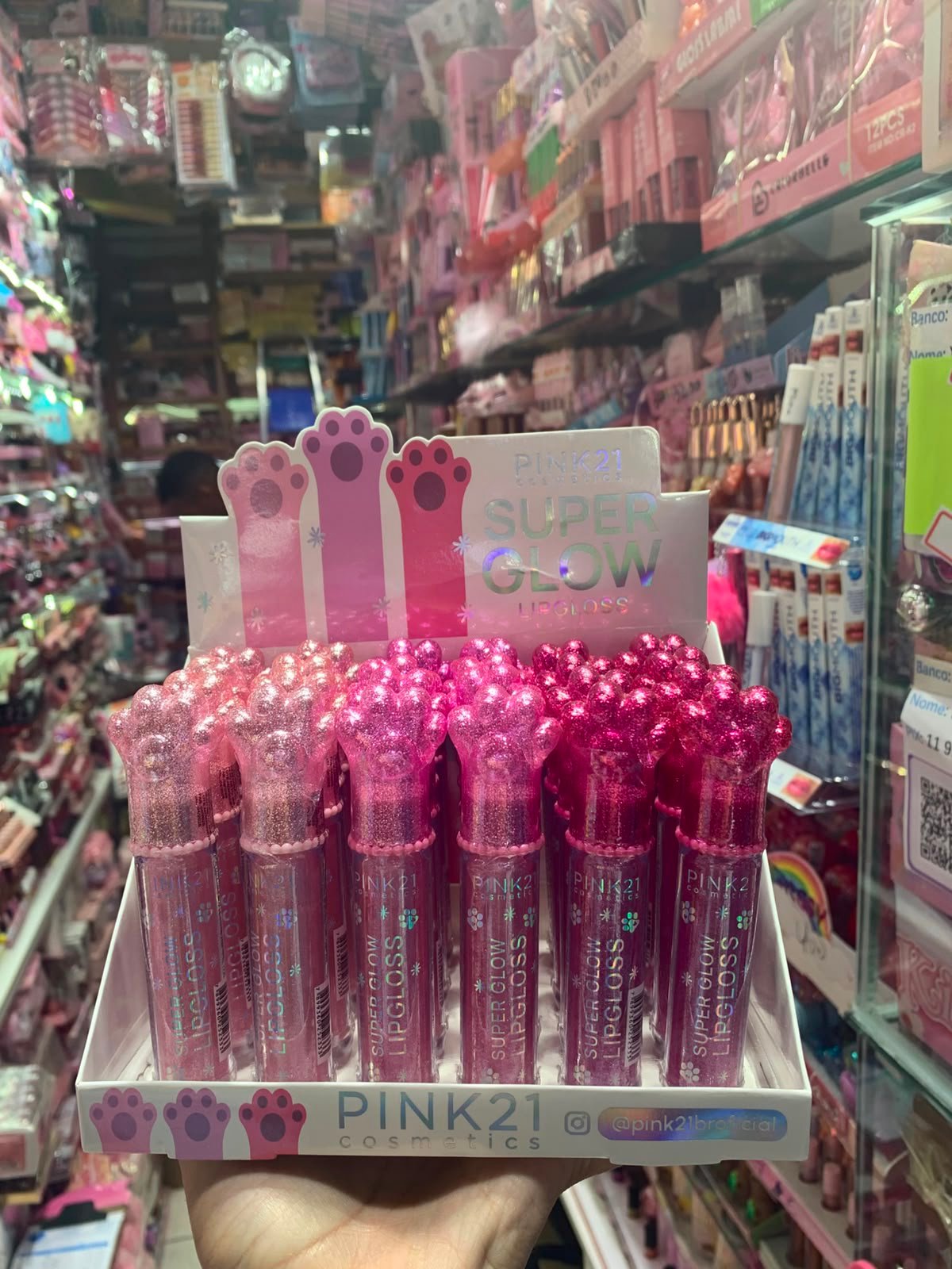 CS5824 Lip Gloss pink 21 box/24pcs