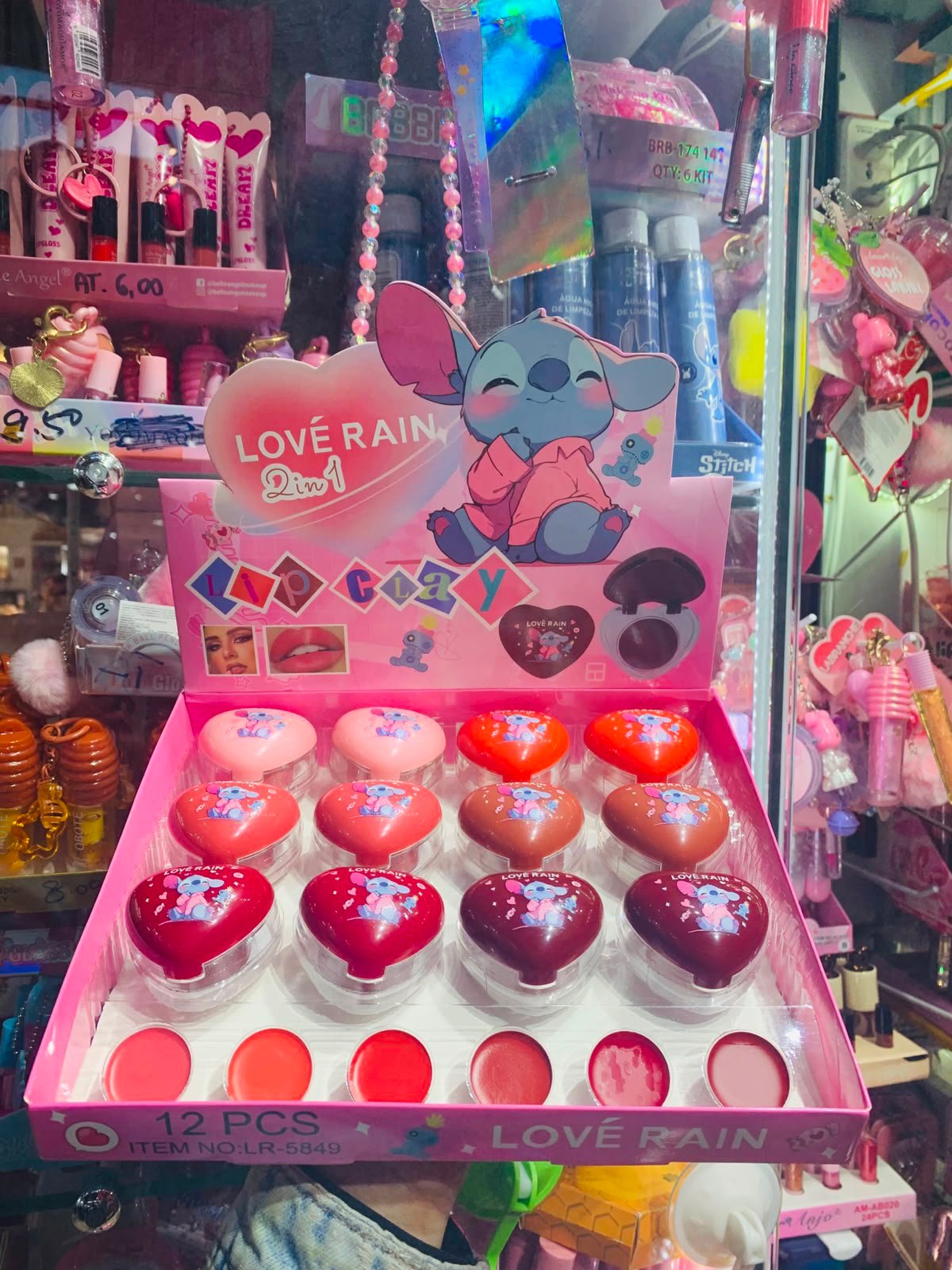 LR-5849 Lip Clay 2 em 1 box/12pcs