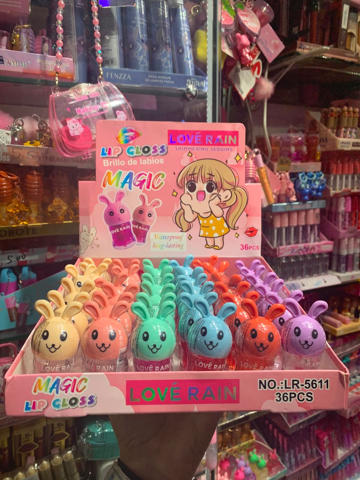 LR5611 Lip glos Magic box/36pcs