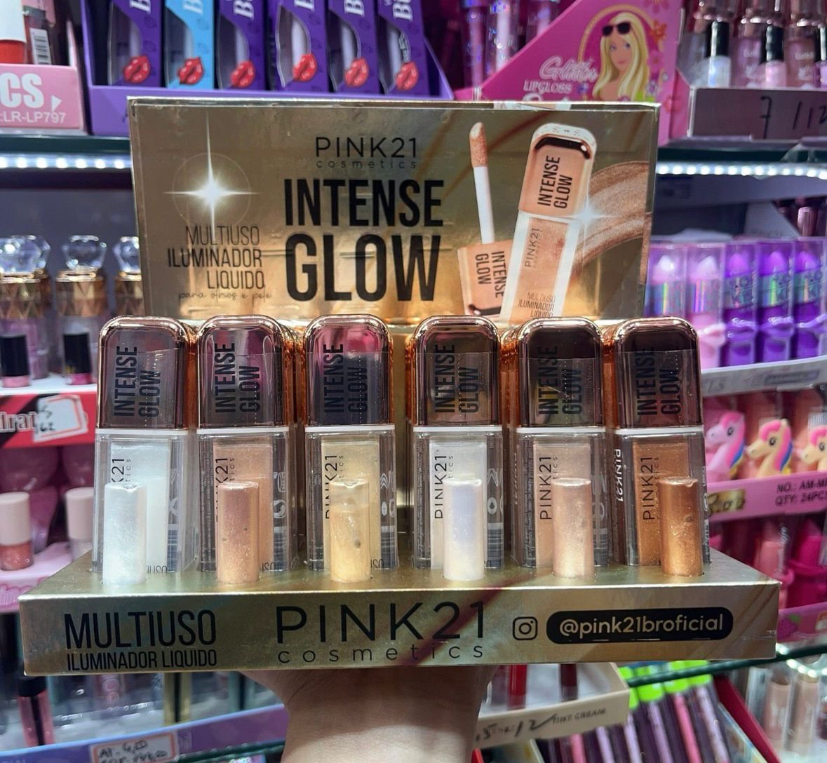 iluminador líquido pink 21 box/24pcs