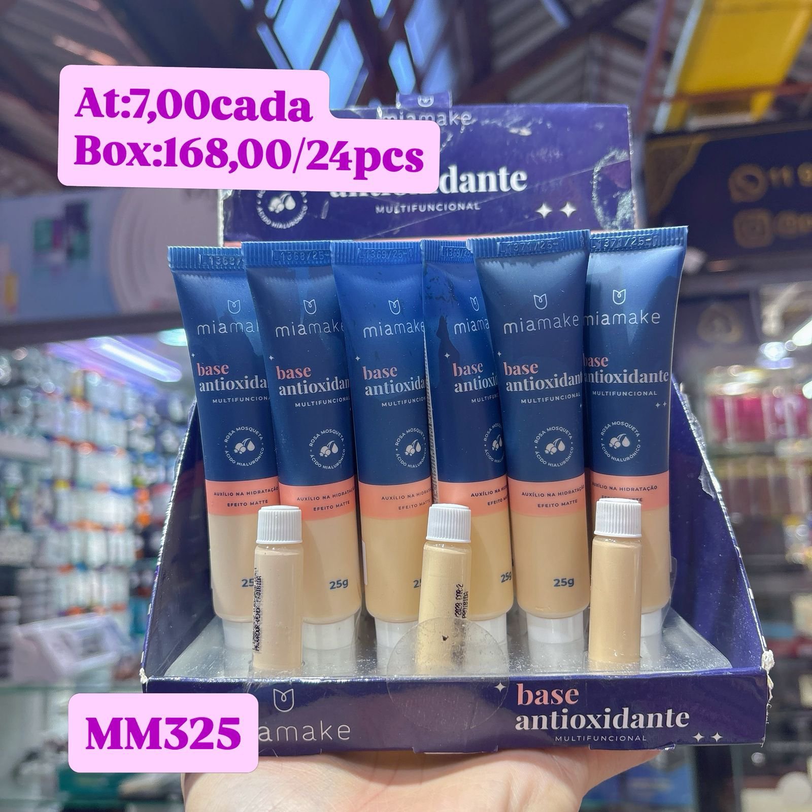MM325 base tons claros mia make box/24pcs