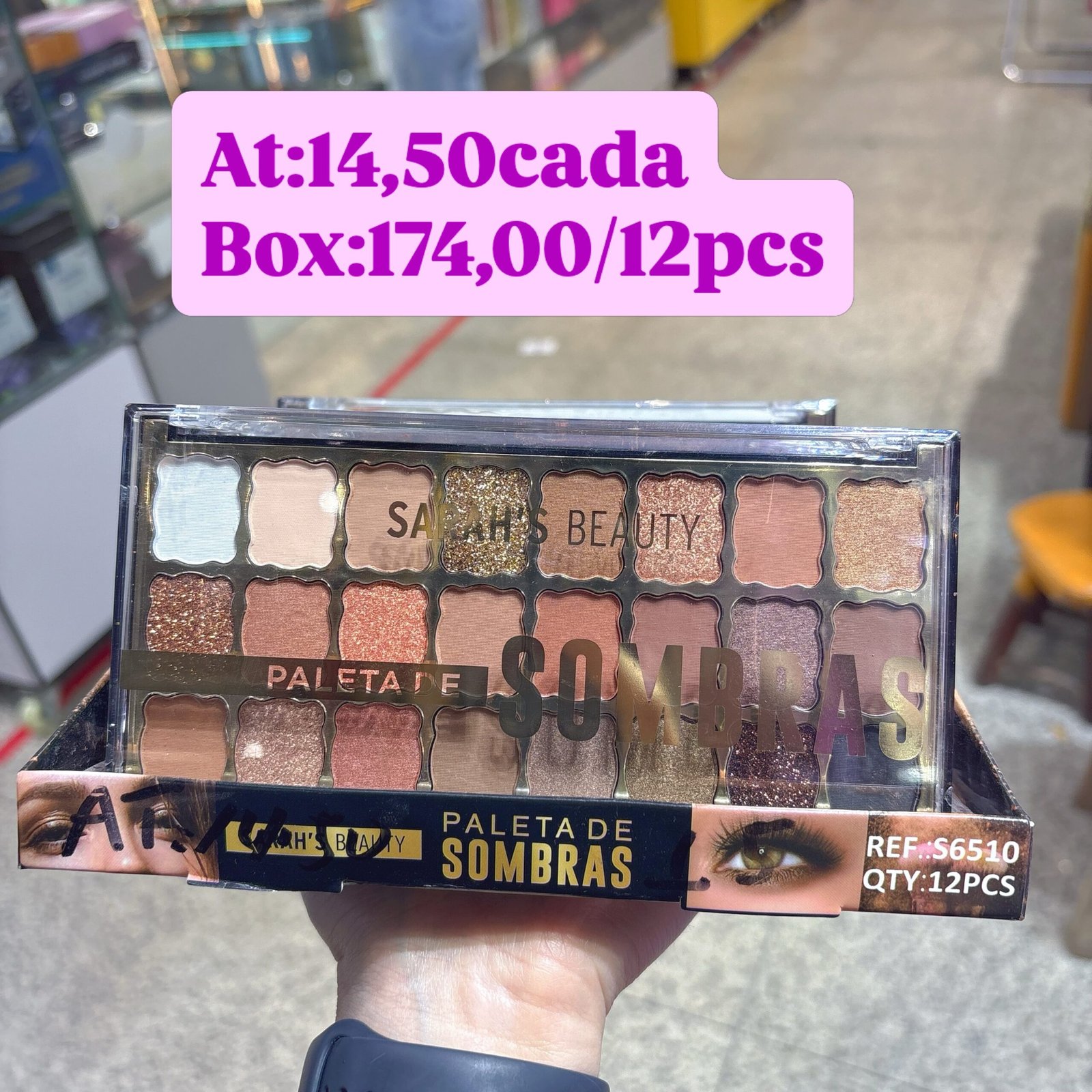 S6510- Paleta de sombras Sarah's beauty