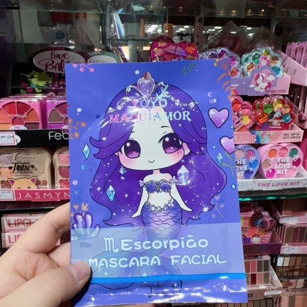 Máscara facial escorpião yoyomaquiamor