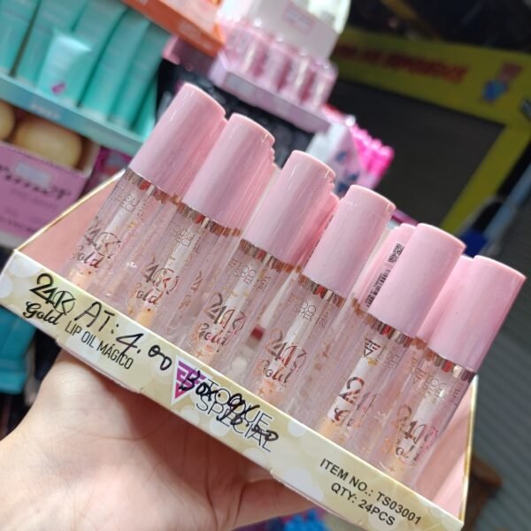 TS03001 Lip oil mágico 24k Gold Toque especial box/24pcs