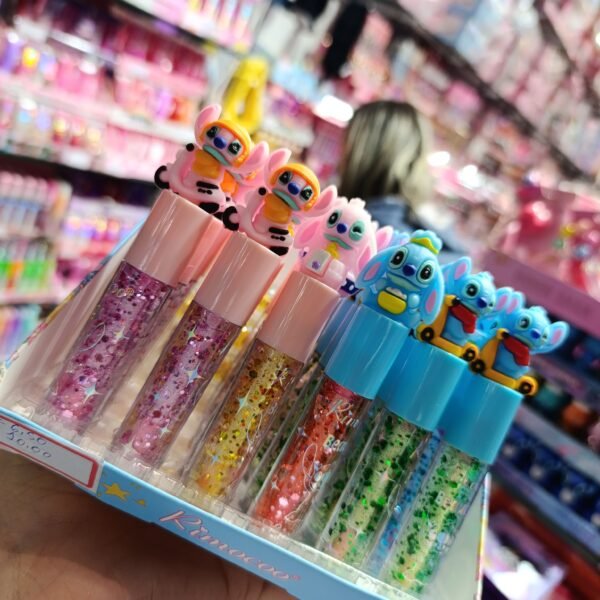 R1766 Lip Gloss rimocoo Stitch box/24pcs