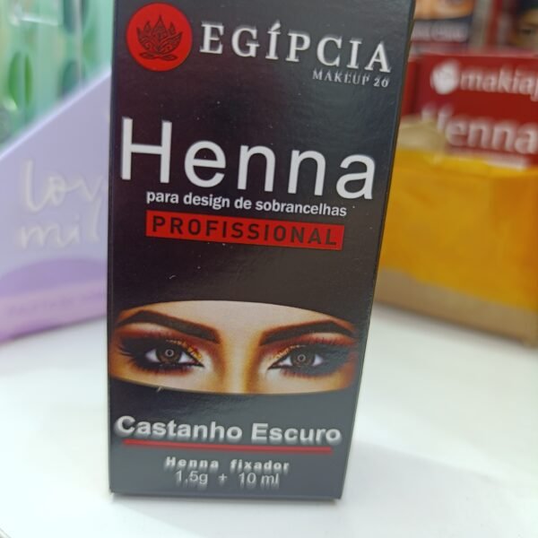 Henna egípcia castanho escuro