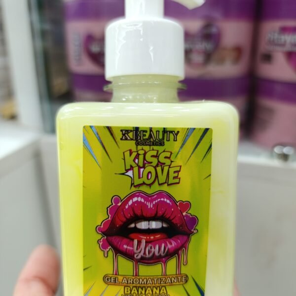 Gel aromatizante banana Kiss love box/12pcs