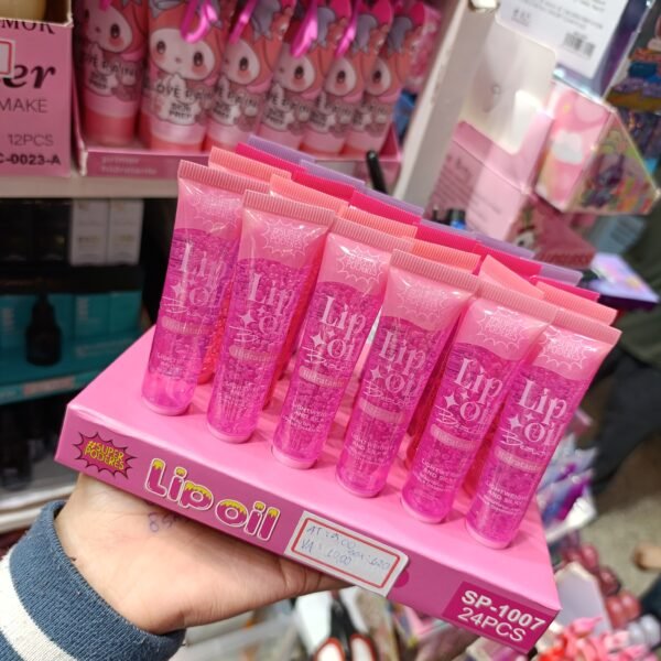 SP1007 Lip oil hidratante 4 cores super poderes box/24pcs