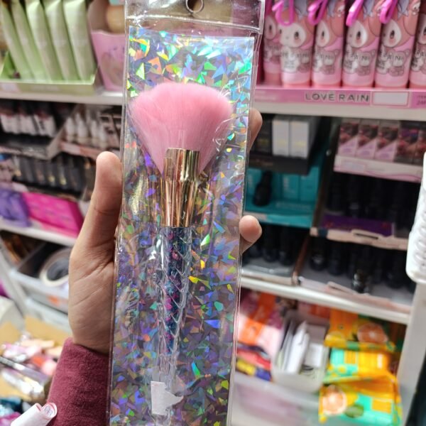 Pincel blush cerdas rosa