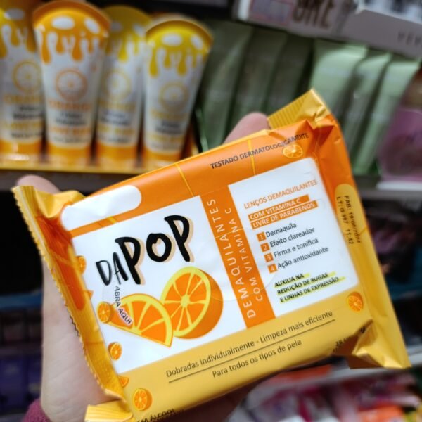 Demaquilante vitamina C dapop box/6pcs