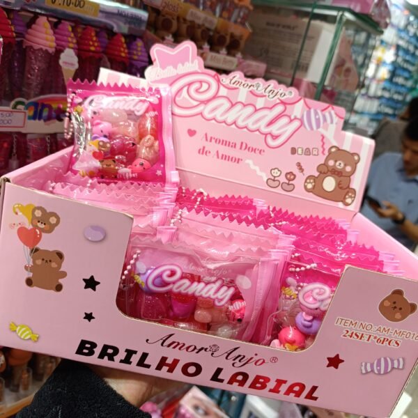 MF016 brilho labial candy amor anjo box/24pcs