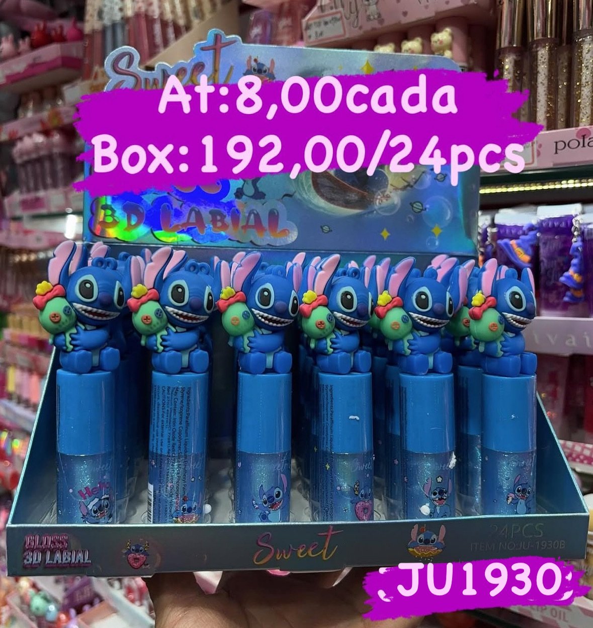 JU1930 gloss stitch box/24pcs