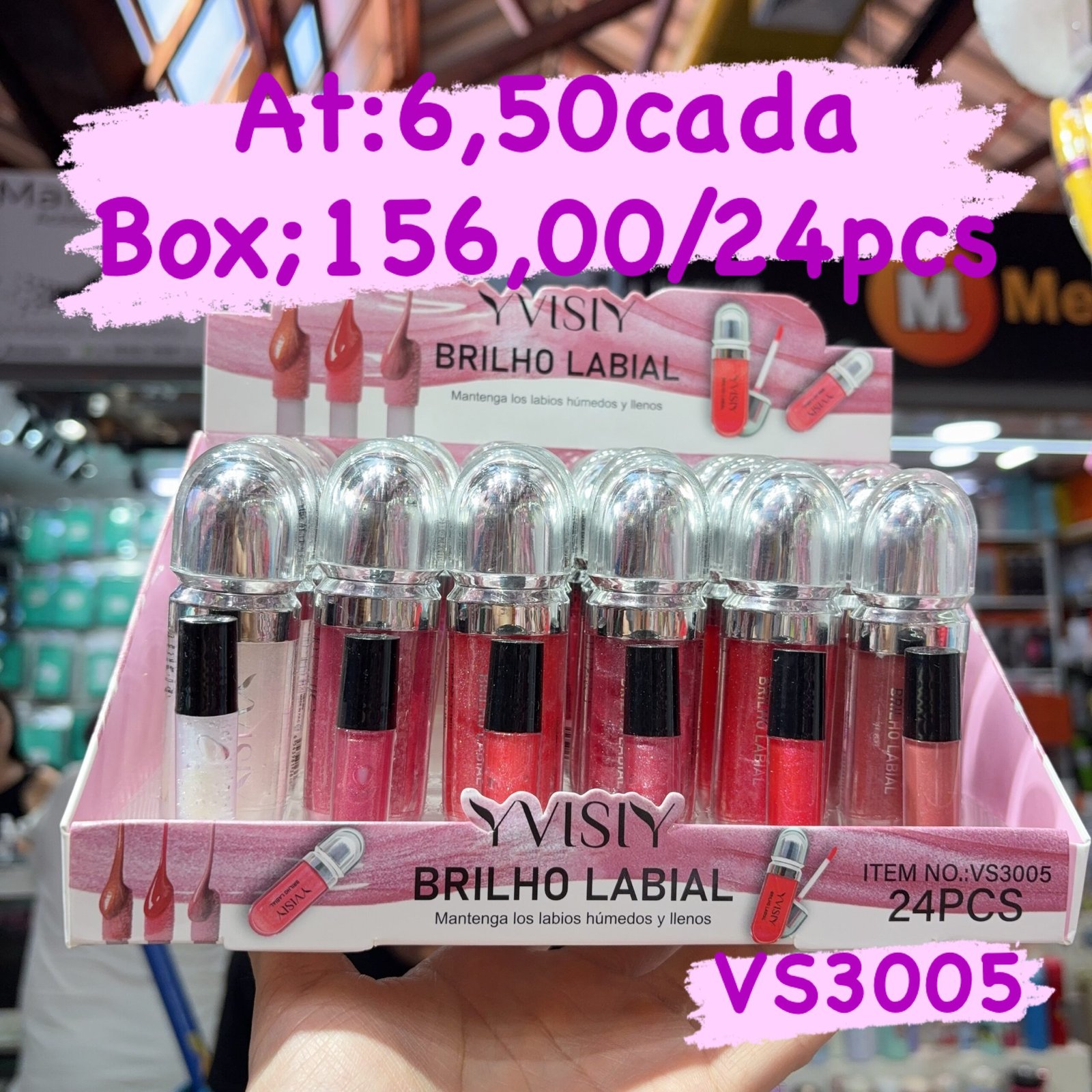 VS3005 lipgloss VISI BOX/24pcs