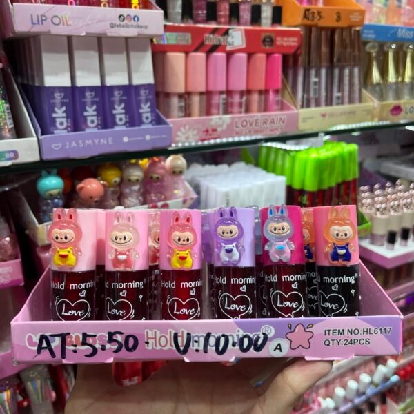 HL6117 A Hold Morning Lip Gloss Labubu/ 24Pcs