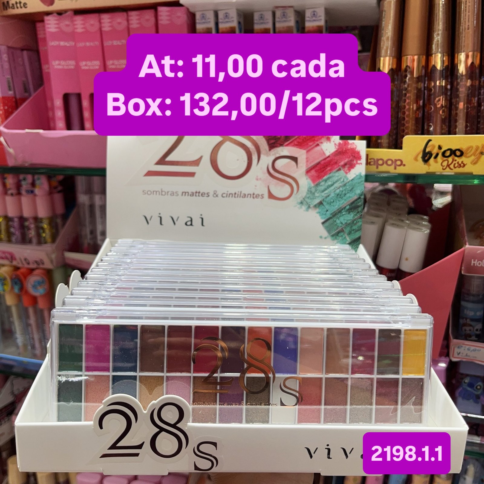 219811 sombras matte 28s vivai box/12pcs