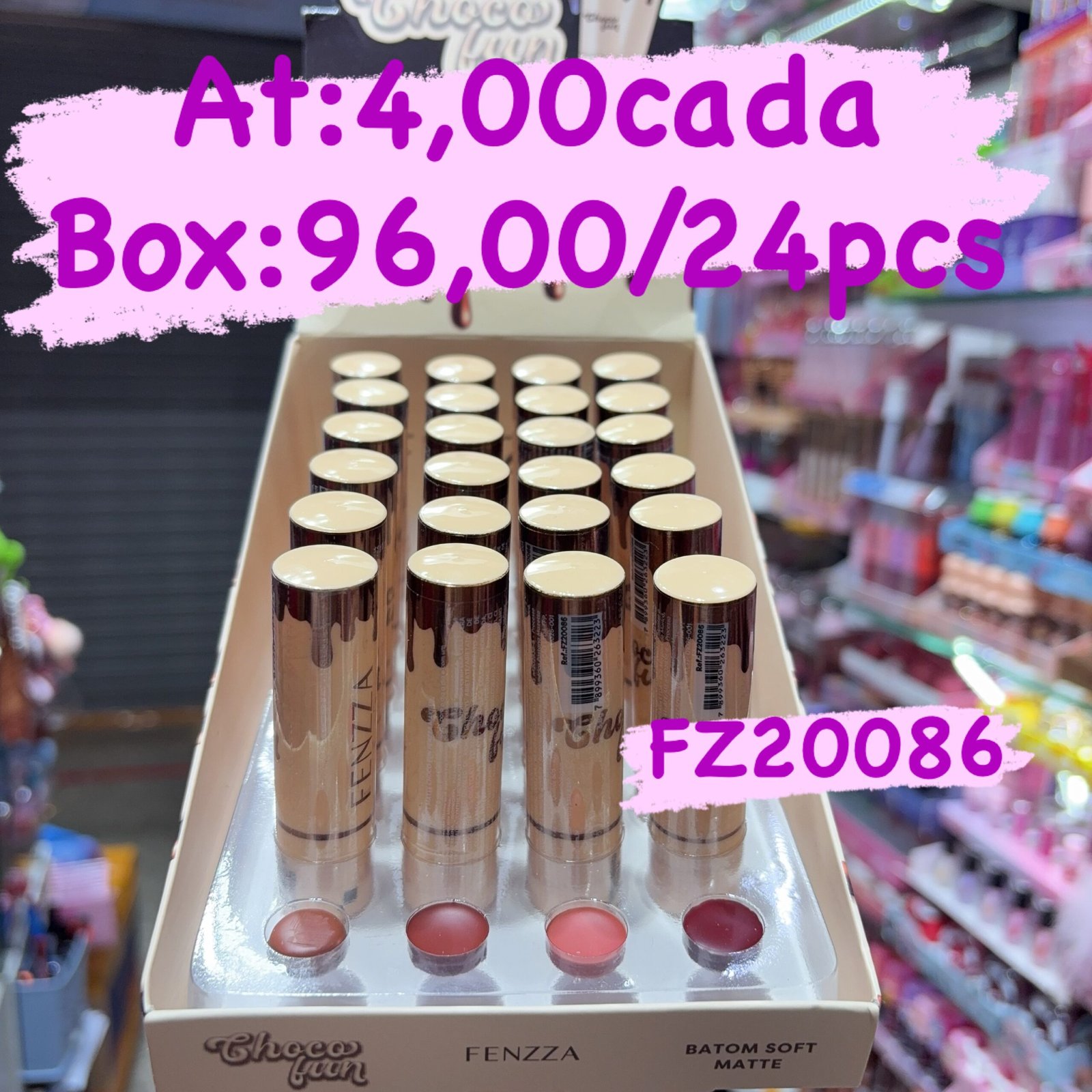 FZ20086 batom matte fenzza box/24pcs