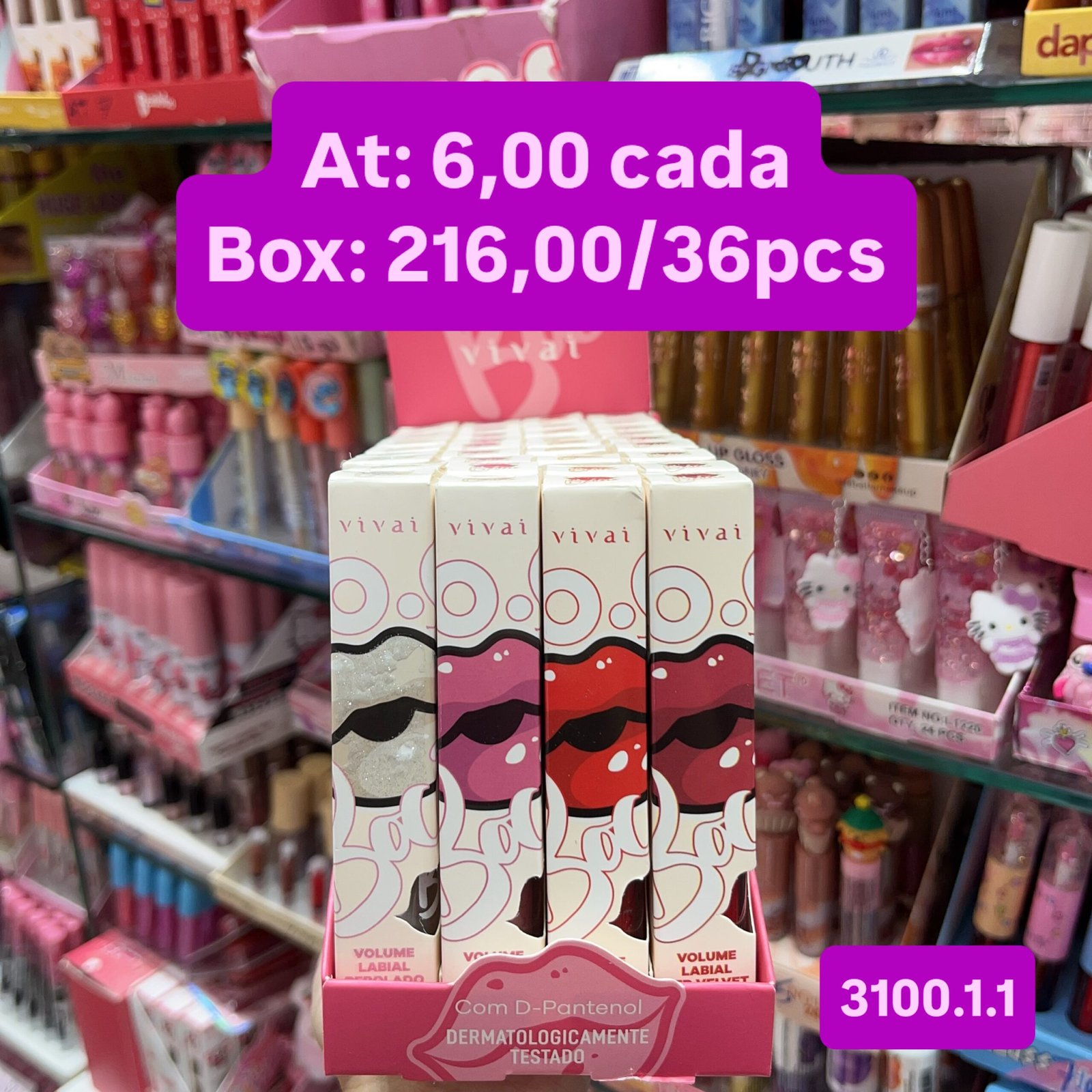 310011 gloss labial vivai box/36pcs